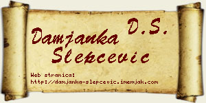 Damjanka Slepčević vizit kartica